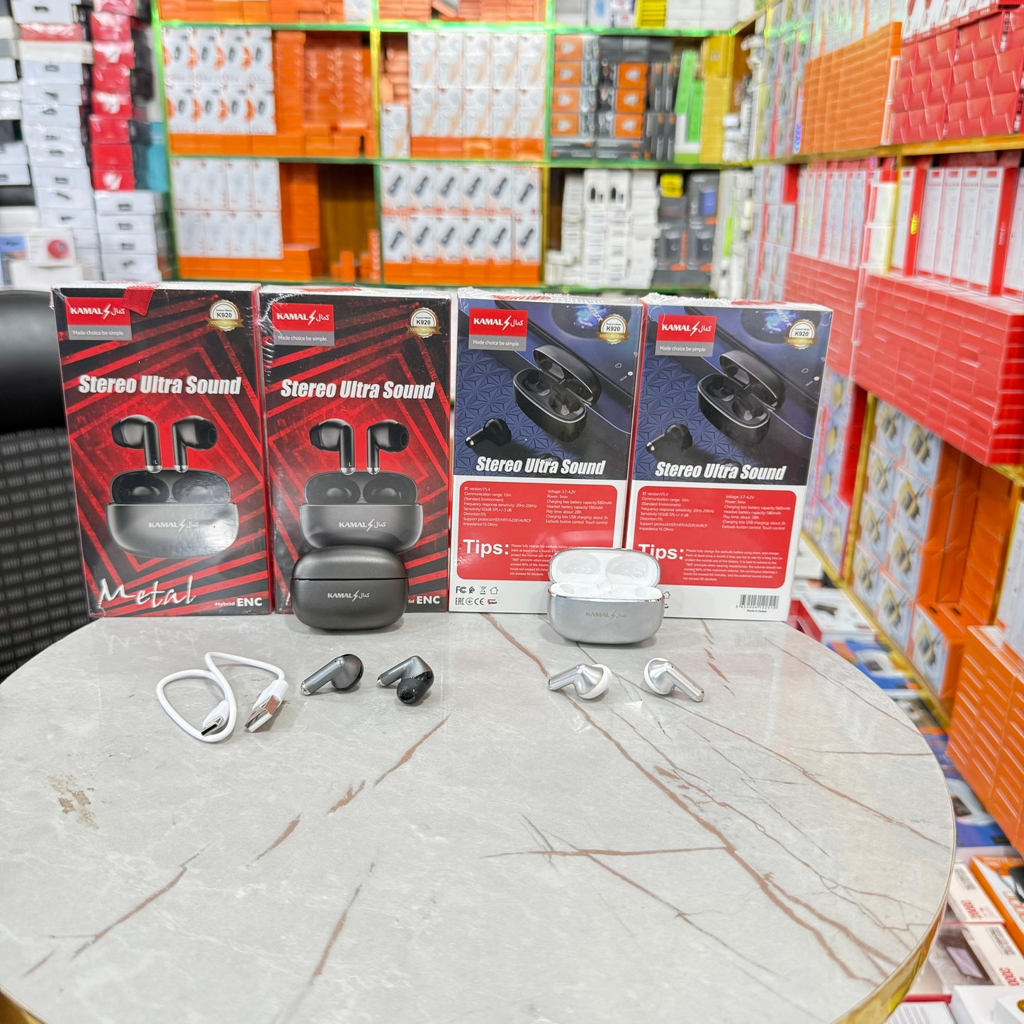 UltraSound Pro ENC Metal Wireless Earbuds – Made in Dubai | Hybrid Stereo Sound | Noise Isolation