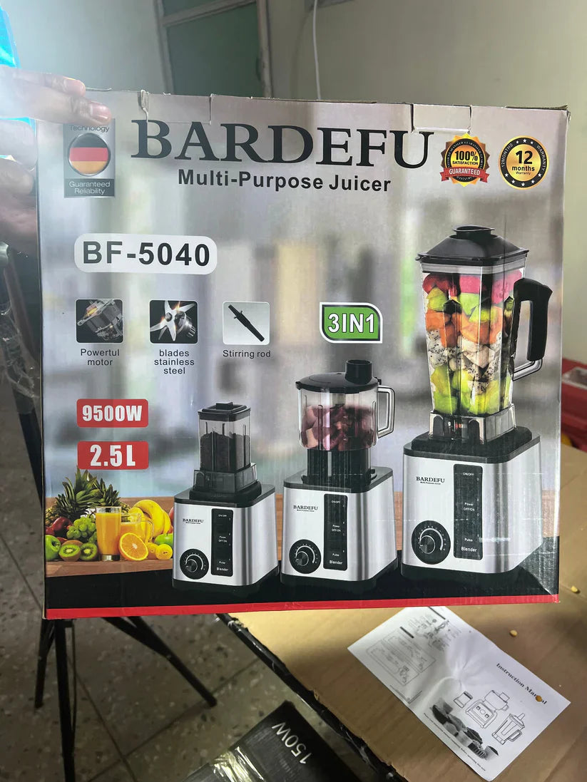 Bardefu 6 in 1 1 2.5L Multipurpose Blender - 5060 German Lot And 3 in 1 5060 model