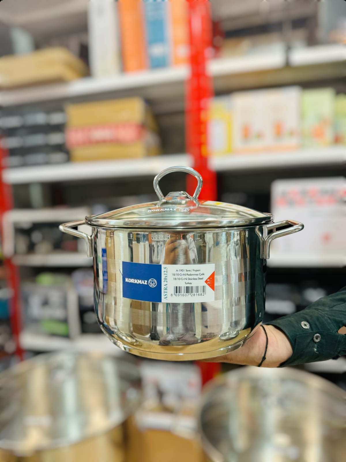 Korkmaz Turkey Astra A-1901 Cookware Set Cr-Ni