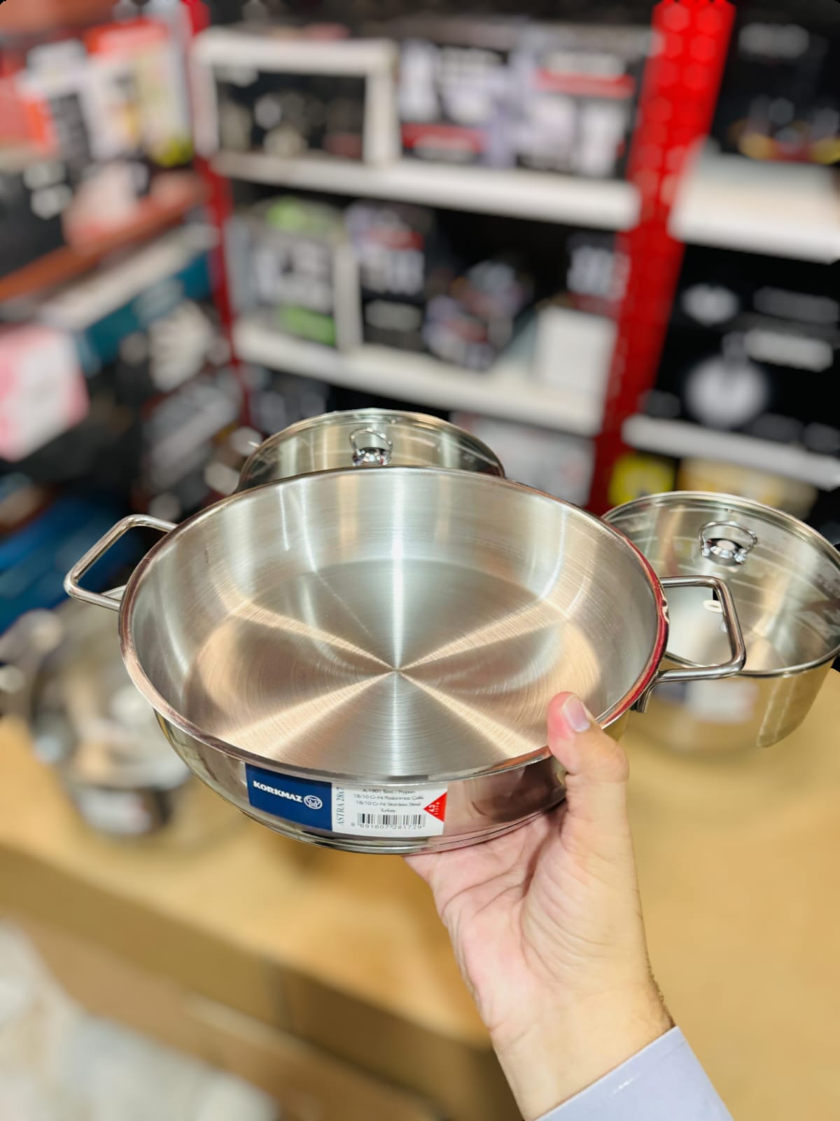 Korkmaz Turkey Astra A-1901 Cookware Set Cr-Ni