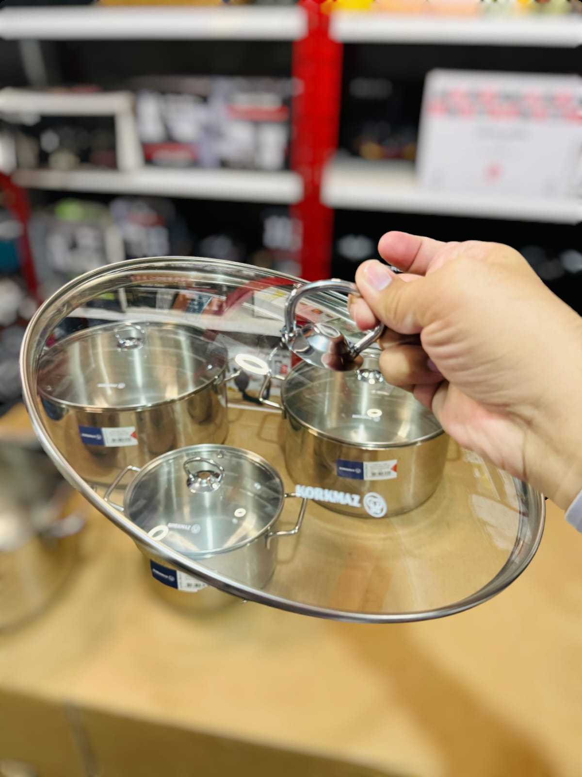 Korkmaz Turkey Astra A-1901 Cookware Set Cr-Ni