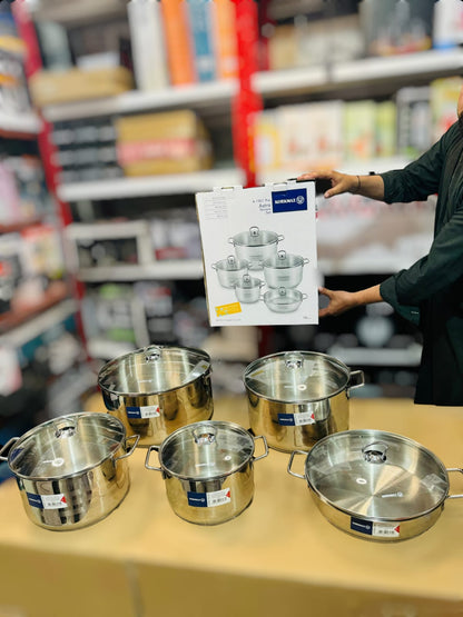 Korkmaz Turkey Astra A-1901 Cookware Set Cr-Ni