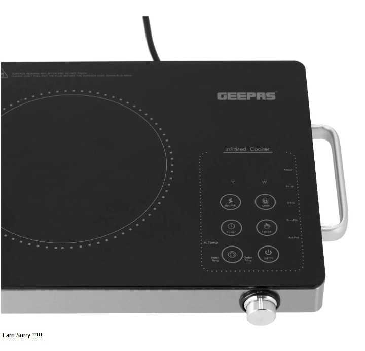 Geepas Digital hot plate Infrared Cooker GIC6920