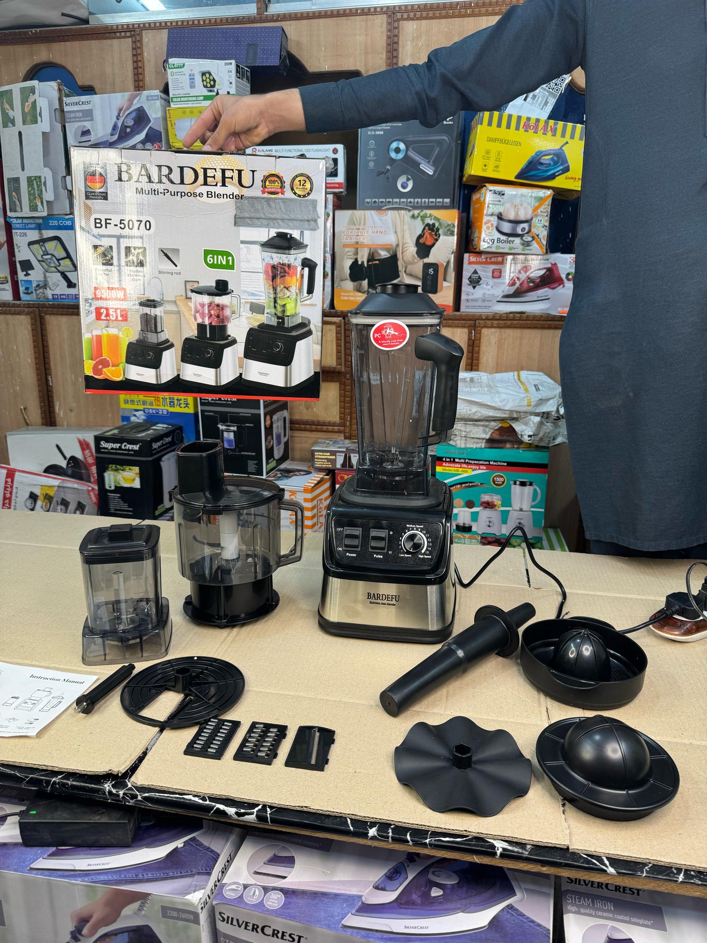 Bardefu 6 in 1  1 2.5L Multipurpose Blender - 5060 German Lot And 3 in 1 5060 model