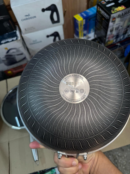 Germany handi craft honeycomb deep fry pan