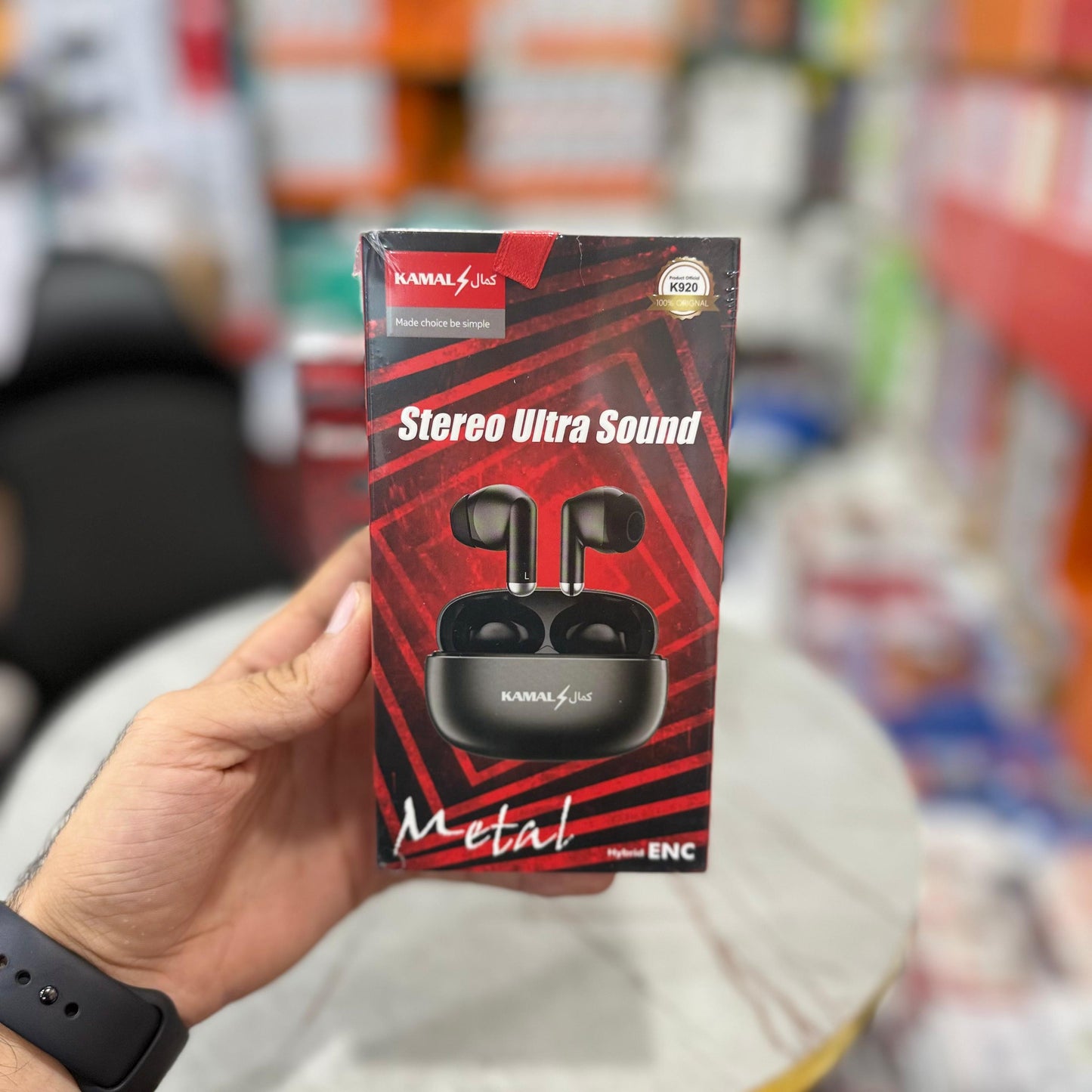 UltraSound Pro ENC Metal Wireless Earbuds – Made in Dubai | Hybrid Stereo Sound | Noise Isolation