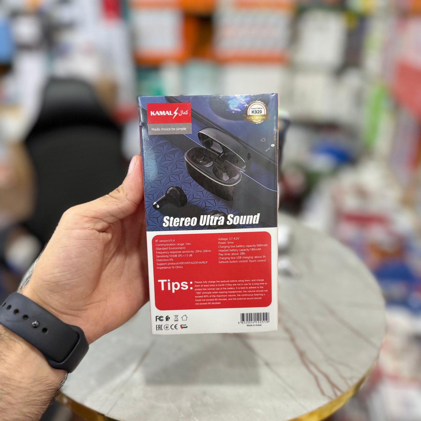 UltraSound Pro ENC Metal Wireless Earbuds – Made in Dubai | Hybrid Stereo Sound | Noise Isolation