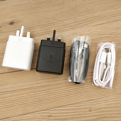 UK Charger Samsung S24 S23 Ultra 45W Super Fast Charging Usb Type C 5A Cable PD PPS Quick For Galaxy S23 S21 S20 FE Note20 Ultra